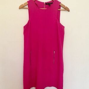 One ❤️ Clothing Hot Pink Seath dress zipper pockets and back Medium Barbiecore
